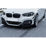 BMW 1 SERIES F20 F21 LCI STANDARD (NON M SPORT) 2015-2019 3PC FRONT SPLITTER IN GLOSS BLACK Front Splitter