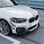 BMW 1 SERIES F20 F21 LCI STANDARD (NON M SPORT) 2015-2019 3PC FRONT SPLITTER IN GLOSS BLACK Front Splitter