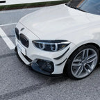 BMW 1 SERIES F20 F21 LCI STANDARD (NON M SPORT) 2015-2019 3PC FRONT SPLITTER IN GLOSS BLACK Front Splitter
