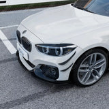 BMW 1 SERIES F20 F21 LCI STANDARD (NON M SPORT) 2015-2019 3PC FRONT SPLITTER IN GLOSS BLACK Front Splitter