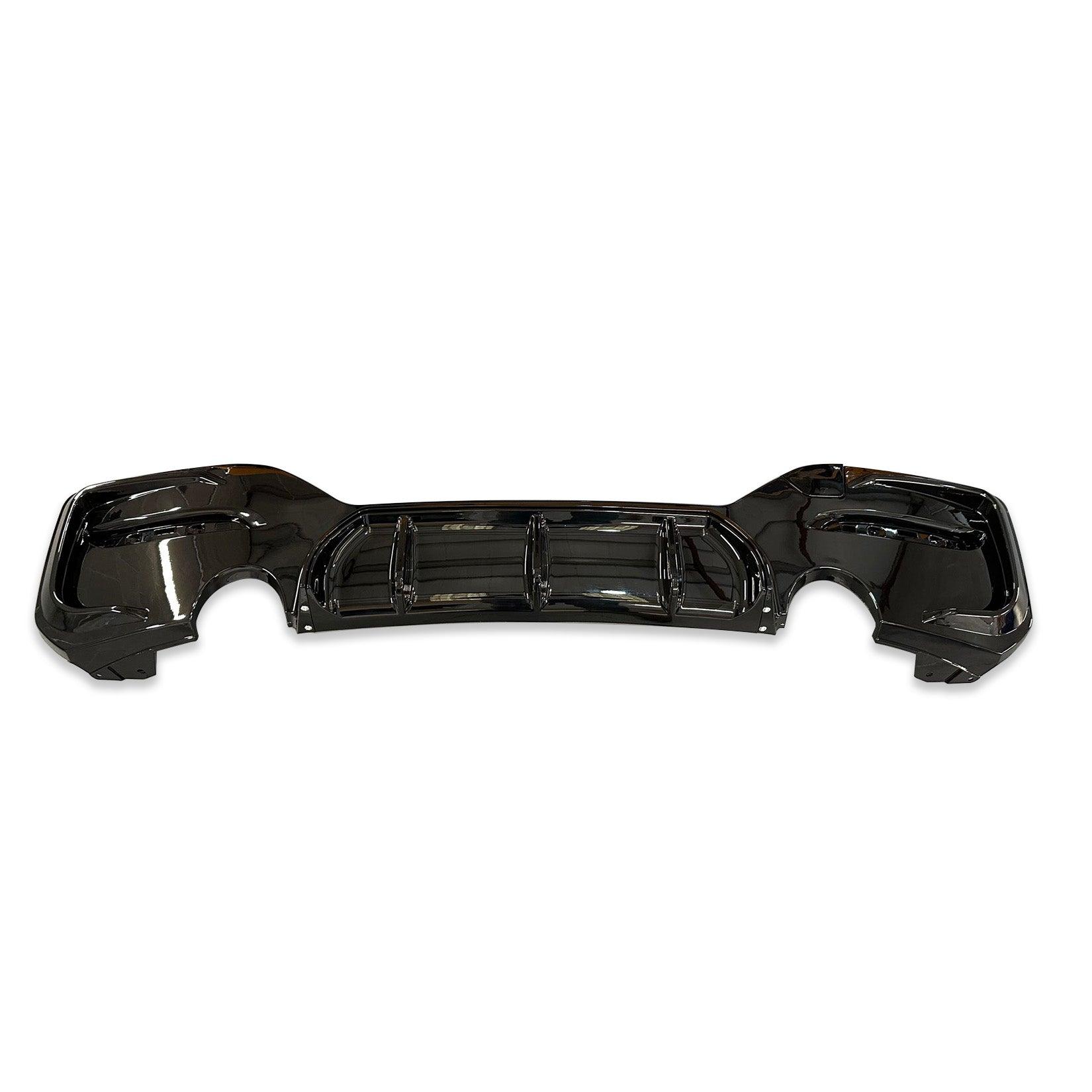 BMW 1 Series F20 LCI Facelift M Sport 2015 - 2019 Gloss Black Rear Diffuser Valance