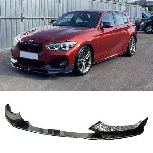 Bmw 1 Series F20 Lci - Front Splitter Lip M Sport In Carbon Look