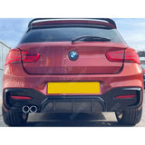 Bmw 1 Series F20 M Sport Lci 2015 - 2019 Rear Diffuser In Carbon Look 00____