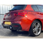 Bmw 1 Series F20 M Sport Lci 2015 - 2019 Rear Diffuser In Carbon Look 00____