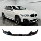 BMW 1 Series F20 M Sport LCI Facelift 2015 - 2019 Gloss Black Front Splitter Lip
