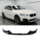 BMW 1 Series F20 M Sport LCI Facelift 2015 - 2019 Gloss Black Front Splitter Lip