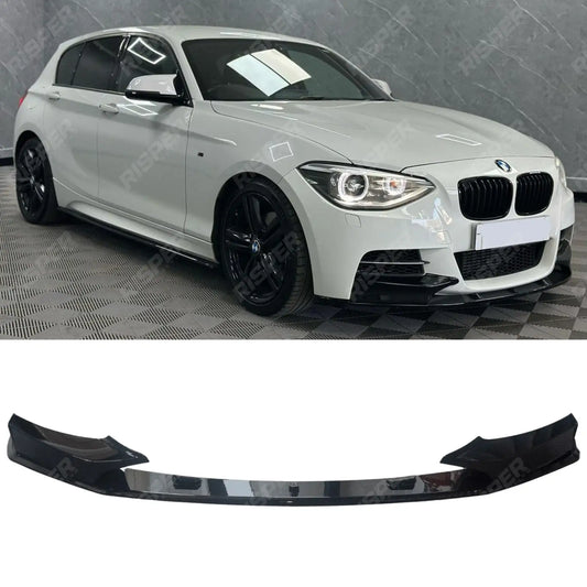 Bmw 1 Series F20 M Sport Pre Lci 2012 - 2015 Front Splitter In Gloss Black