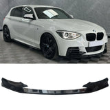 Bmw 1 Series F20 M Sport Pre Lci 2012 - 2015 Front Splitter In Gloss Black