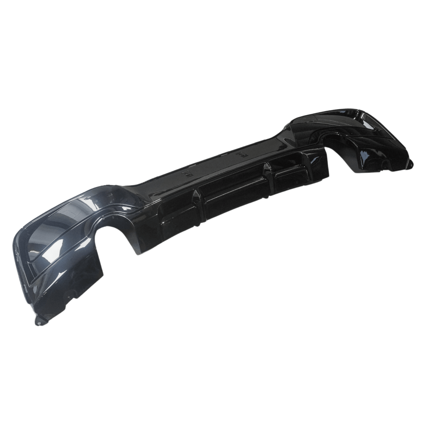 Bmw 1 Series F20 M Sport Pre Lci 2012 - 2015 Rear Diffuser 0__0 In Gloss Black