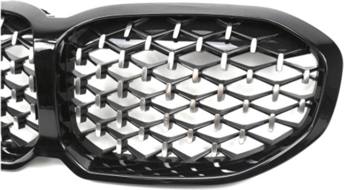 BMW 1 Series F40 2018 - 2024 Gloss Black Diamond Style Front Grill