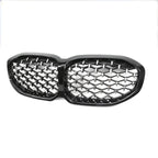 BMW 1 Series F40 2018 - 2024 Gloss Black Diamond Style Front Grill