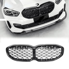 BMW 1 Series F40 2018 - 2024 Gloss Black Diamond Style Front Grill