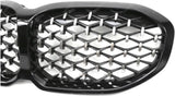 BMW 1 Series F40 2018 - 2024 Gloss Black Diamond Style Front Grill