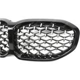BMW 1 Series F40 2018 - 2024 Gloss Black Diamond Style Front Grill