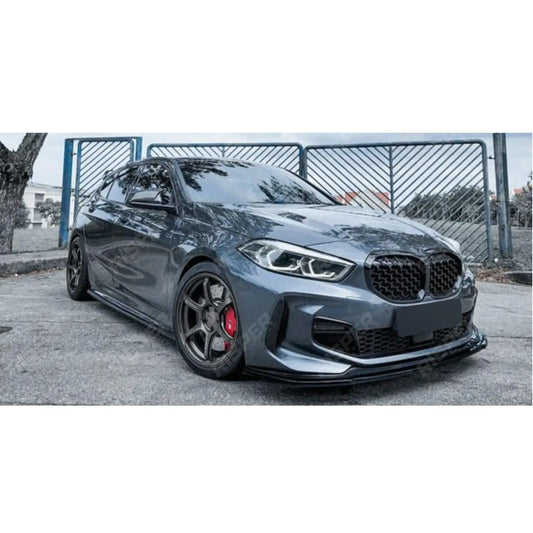 BMW 1 Series F40 2018 - 2024 Gloss Black M Sport - M135i Risper Front Splitter
