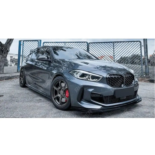 BMW 1 Series F40 2018 - 2024 Gloss Black M Sport - M135i Risper Front Splitter