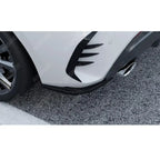 BMW 1 SERIES F40 M SPORT 2019-2024 REAR BUMPER CORNER SPLITTERS IN GLOSS BLACK Rear Side Splitters