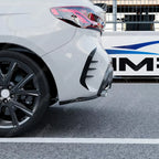 BMW 1 SERIES F40 M SPORT 2019-2024 REAR BUMPER CORNER SPLITTERS IN GLOSS BLACK Rear Side Splitters