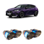 BMW 1 Series F70 M135i xDrive Milltek Sport OPF Back Exhaust System Oe Rear Diffuser - Burnt / Blue Tips Exhaust Systems