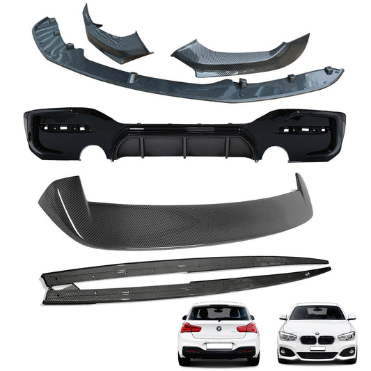 BMW 1 Series LCI M Sport F20 F21 2015 - 2019 Carbon Look Full Aero Body Kit - Diffuser 0___0