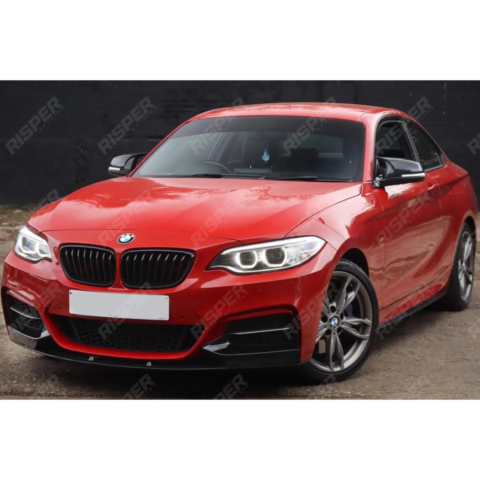 BMW 2 Series F22 F23 M Sport Front Splitter 2013 - 2021 Gloss Black