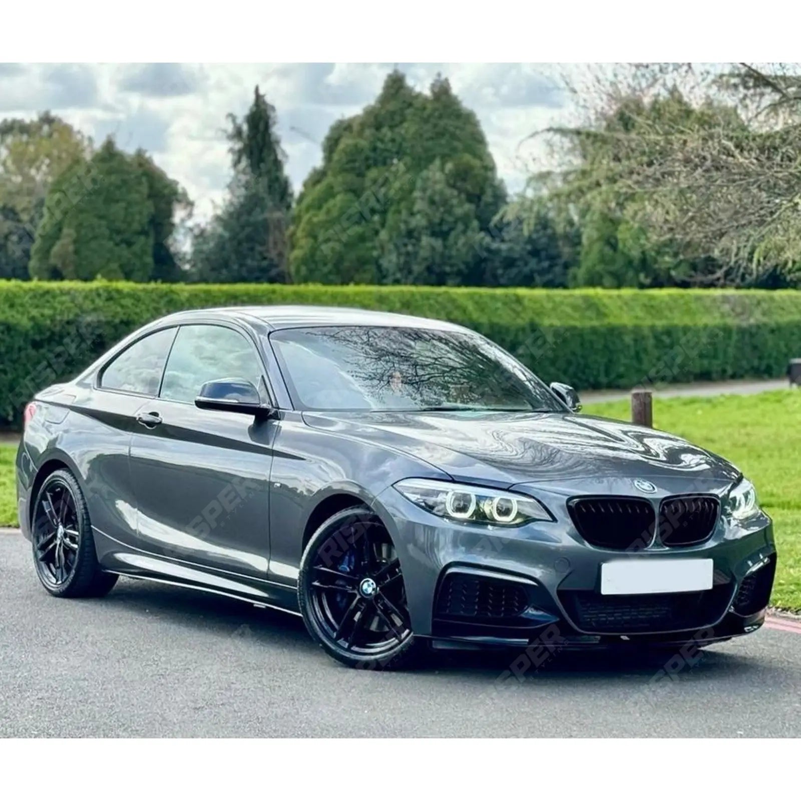 BMW 2 Series F22 F23 M Sport Front Splitter 2013 - 2021 Gloss Black