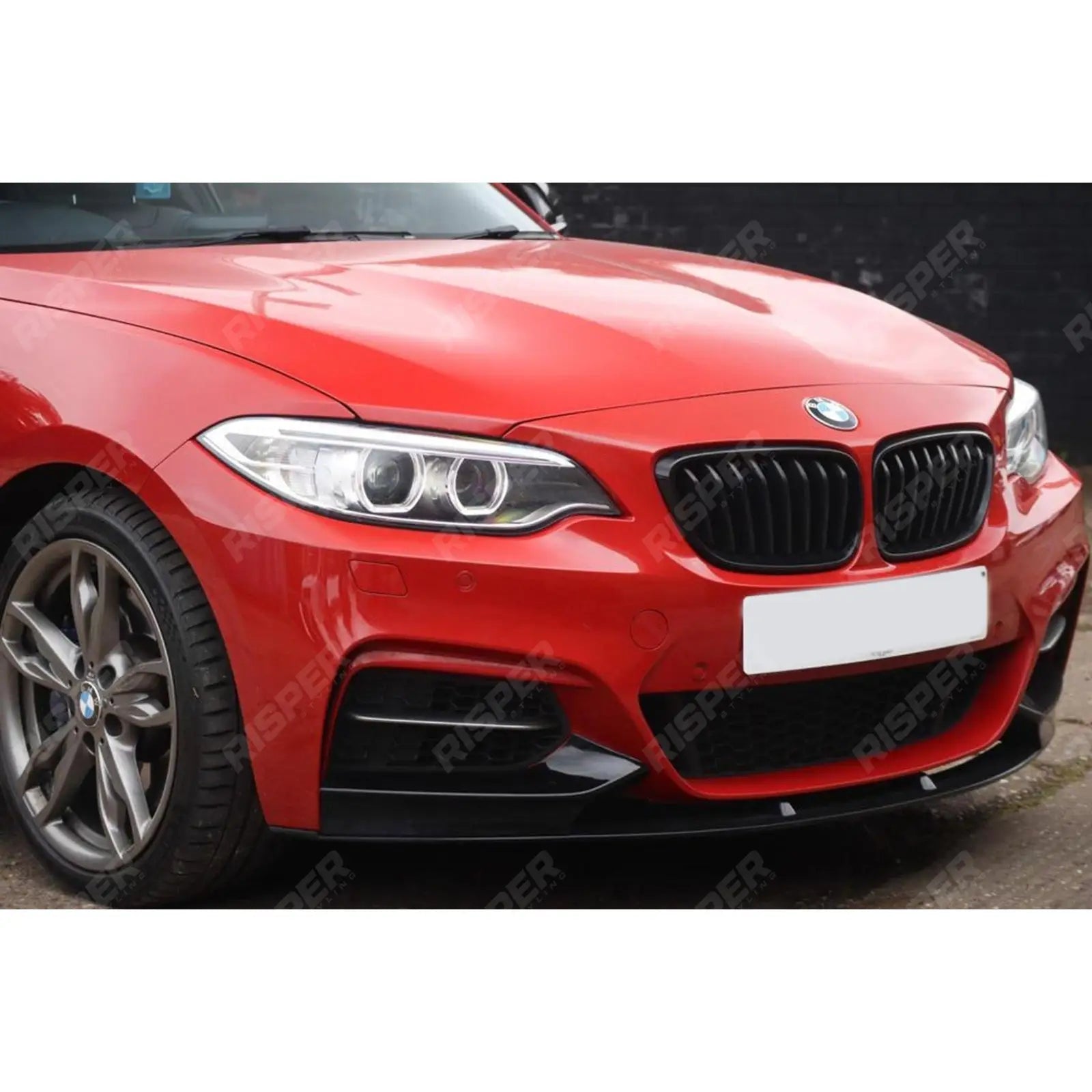 BMW 2 Series F22 F23 M Sport Front Splitter 2013 - 2021 Gloss Black