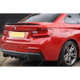 BMW 2 Series F22 M Sport 2013 - 2018 Matte Black Rear Diffuser - Dual Single Exit