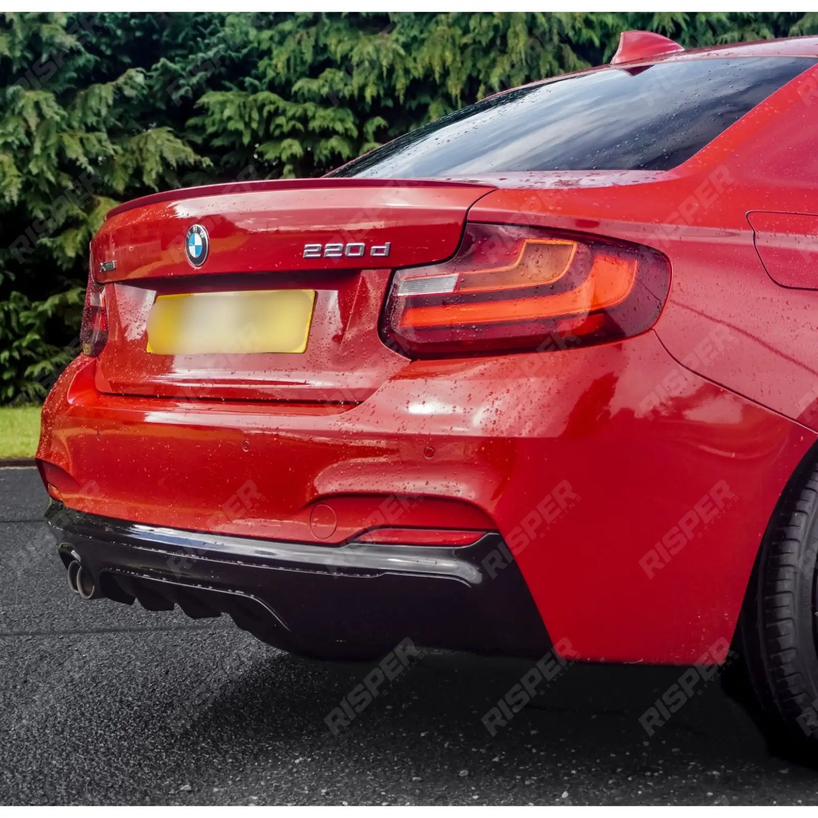 BMW 2 Series F22 M Sport 2014-2021 Gloss Black Full Aero Body Kit - Diffuser 00____