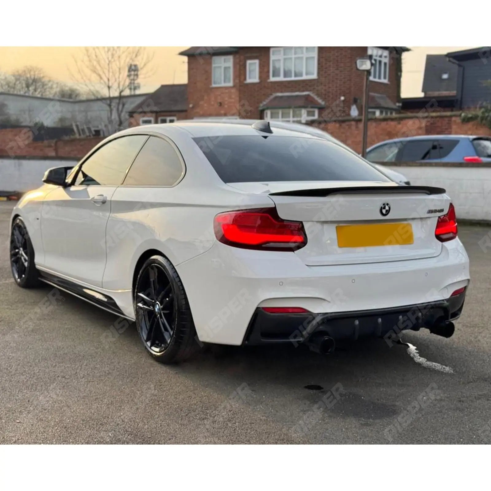 Bmw 2 Series F22 M Sport 2014 - 2021 Rear Diffuser In Carbon Look 0__0