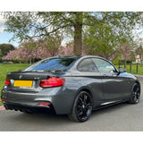 Bmw 2 Series F22 M Sport 2014 - 2021 Rear Diffuser In Gloss Black 0___