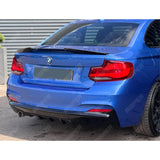 Bmw 2 Series F22 M Sport 2014 - 2021 Rear Diffuser In Gloss Black 0___