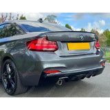 Bmw 2 Series F22 M Sport 2014 - 2021 Rear Diffuser In Gloss Black 0___