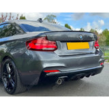 Bmw 2 Series F22 M Sport 2014 - 2021 Rear Diffuser In Gloss Black 0___