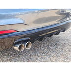 Bmw 2 Series F22 M Sport 2014 - 2021 Rear Diffuser In Gloss Black 00___