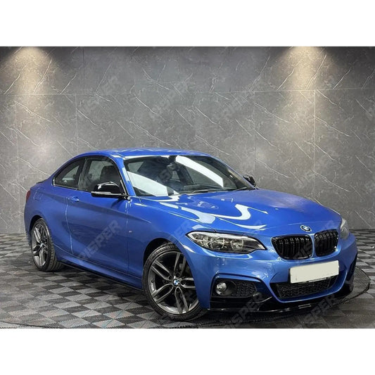 Bmw 2 Series F22 M Sport 2014 - 2021 Side Skirt Splitters In Gloss Black