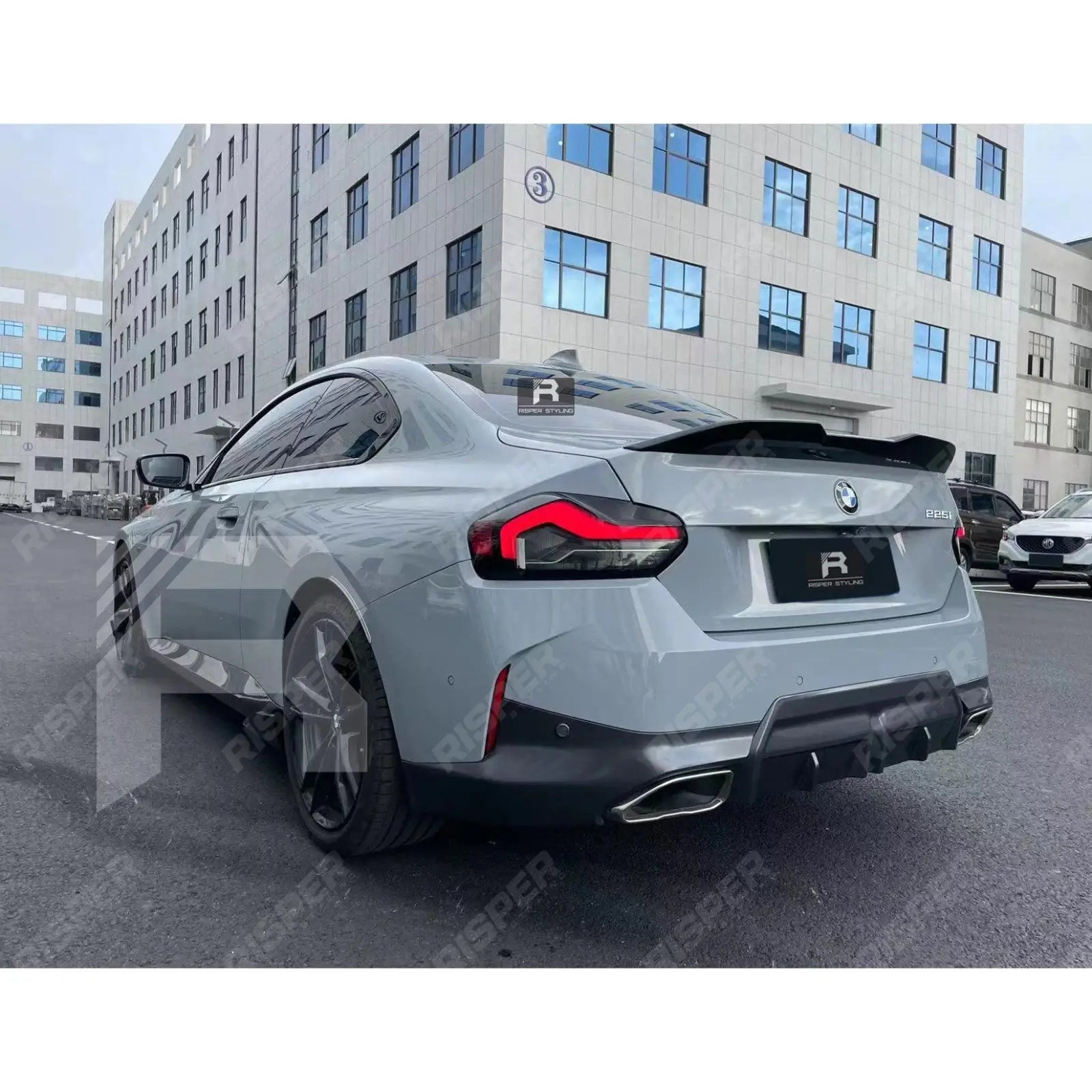 BMW 2 Series G42 2021+ 2 - Door Coupe 'M240i Look' Gloss Black Full Aero Kit