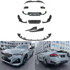 BMW 2 Series G42 2021+ 2 - Door Coupe 'M240i Look' Gloss Black Full Aero Kit