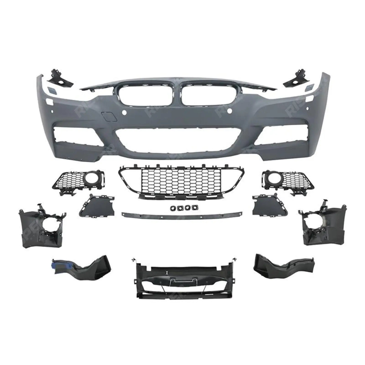 BMW 3 Series F30 2012-2018 Full Front Bumper Assembly SE Sport to M Sport Look Bumper