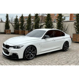 BMW 3 Series F30 F31 F35 M Sport Front Splitter in Gloss Black