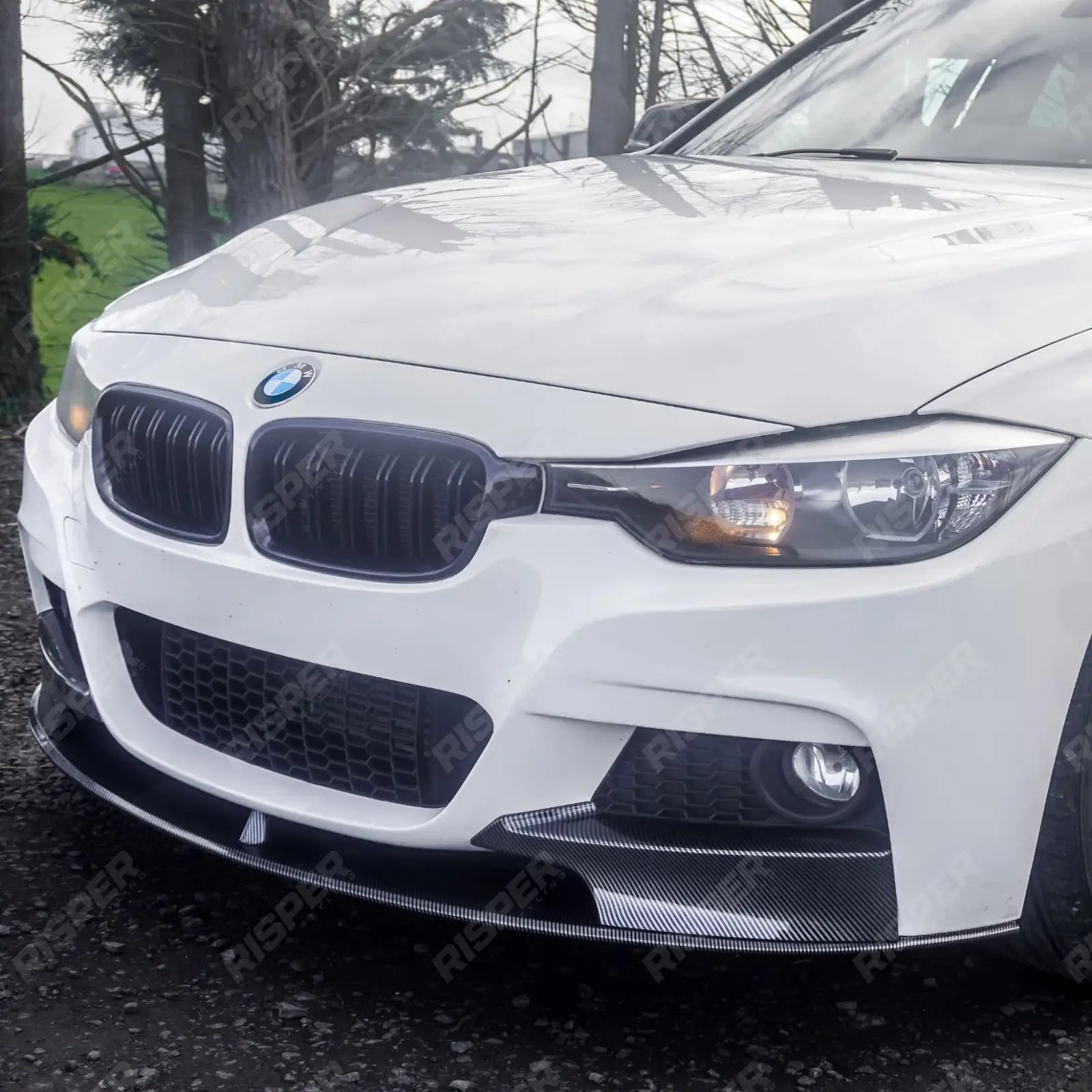 BMW 3 Series F30 F31 M Sport Front Splitter in Carbon Look Front Splitter