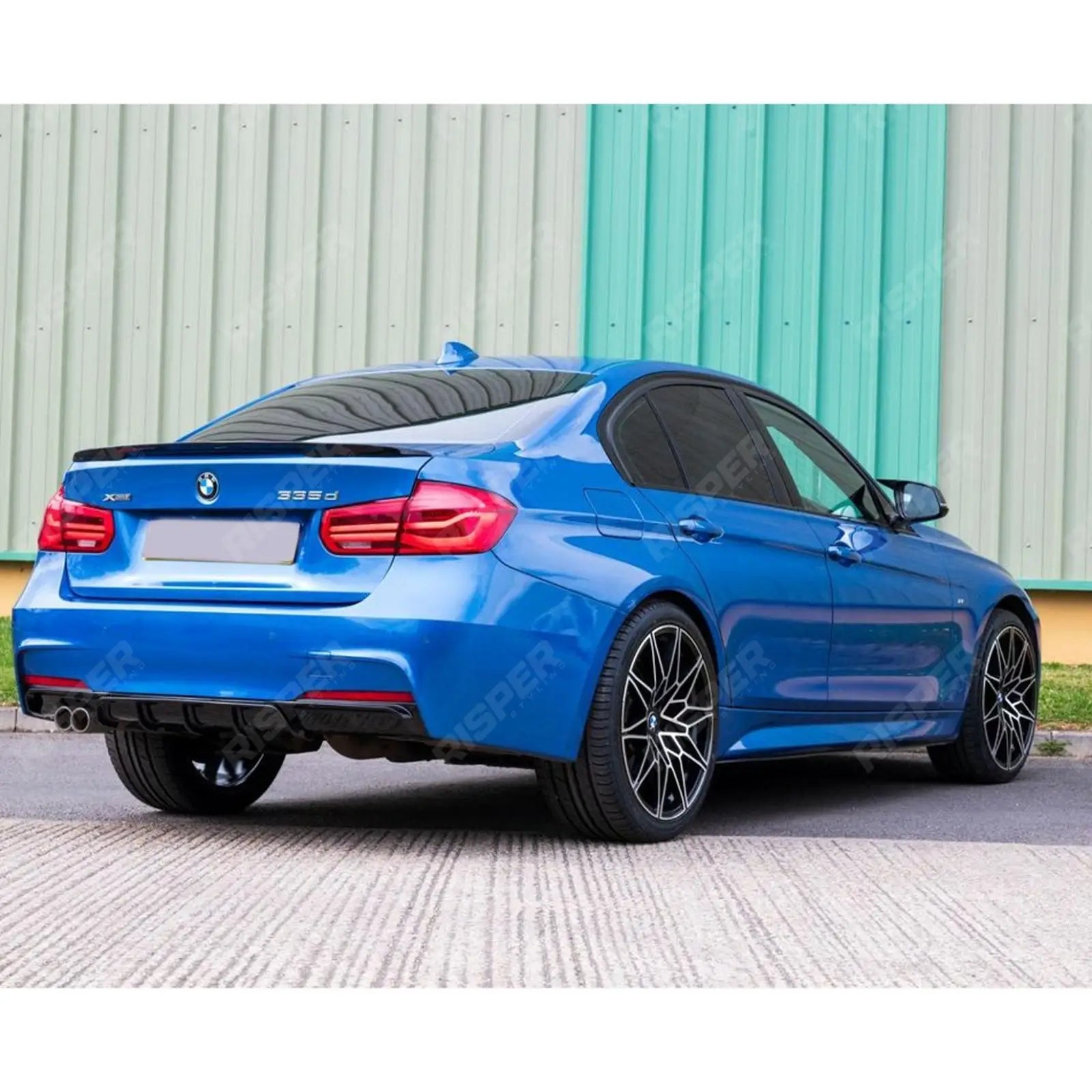 BMW 3 Series F30 F35 M Performance Gloss Black Rear Diffuser M Sport Twin Exit