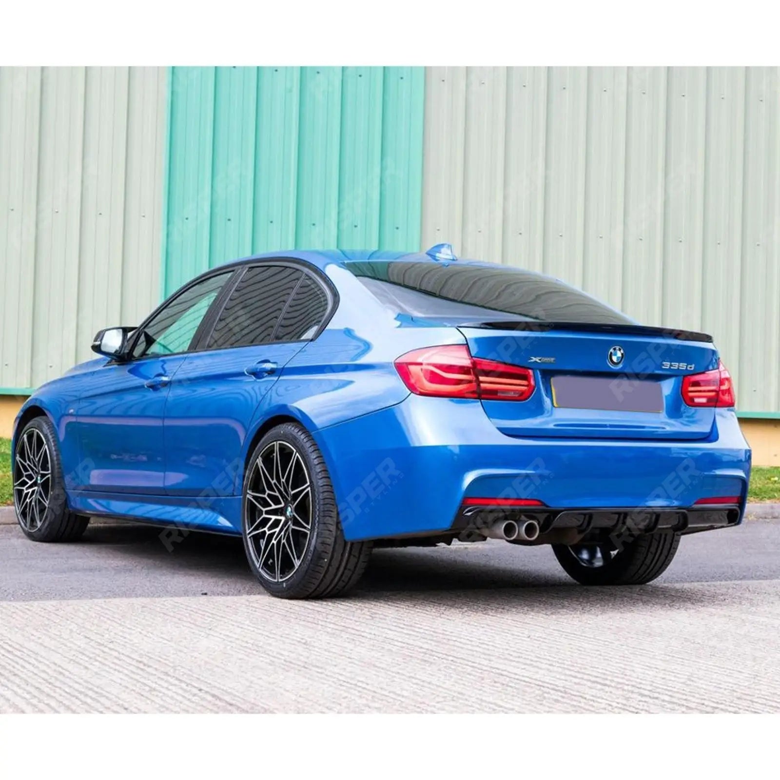 BMW 3 Series F30 F35 M Performance Gloss Black Rear Diffuser M Sport Twin Exit
