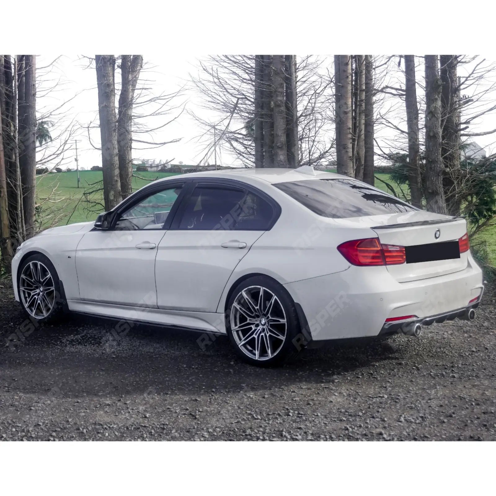 BMW 3 Series F30 F35 M Sport Side Skirt Splitters - Carbon Style Side Skirts