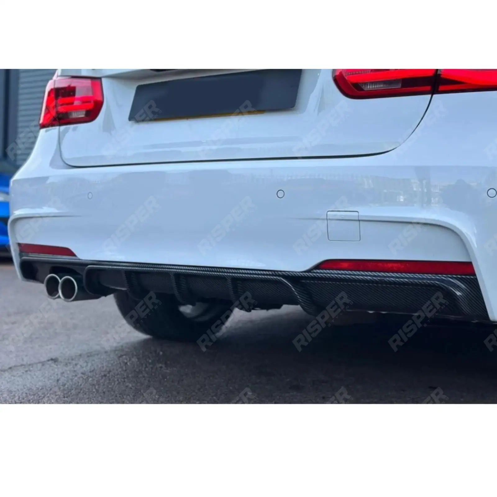 BMW 3 Series F30 M Sport 2012-2018 Carbon Look Full Aero Body Kit - Diffuser 00___ Aero Kit