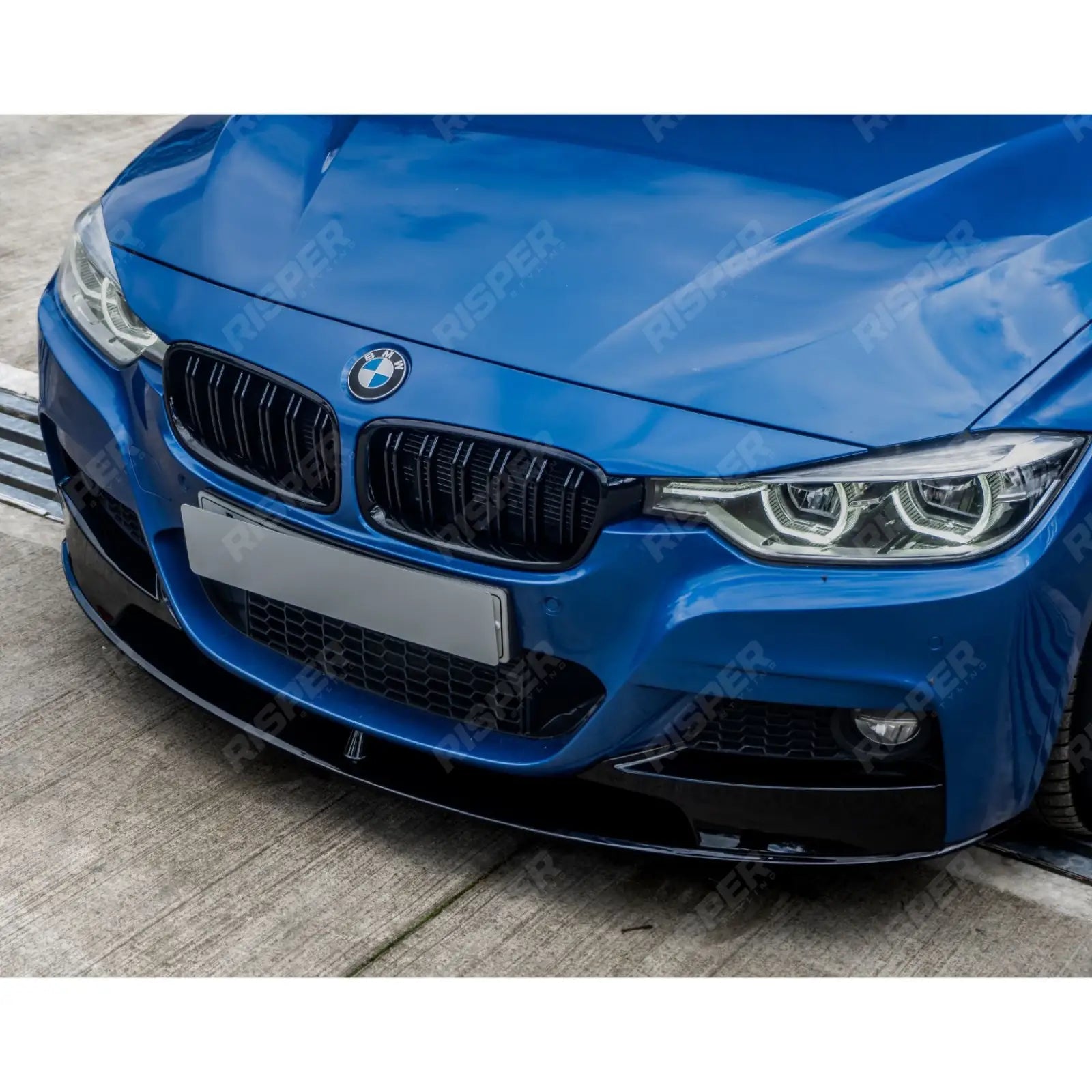 BMW 3 Series F30 M Sport 2012-2018 Gloss Black Full Aero Body Kit - Diffuser 00__00 Aero Kit