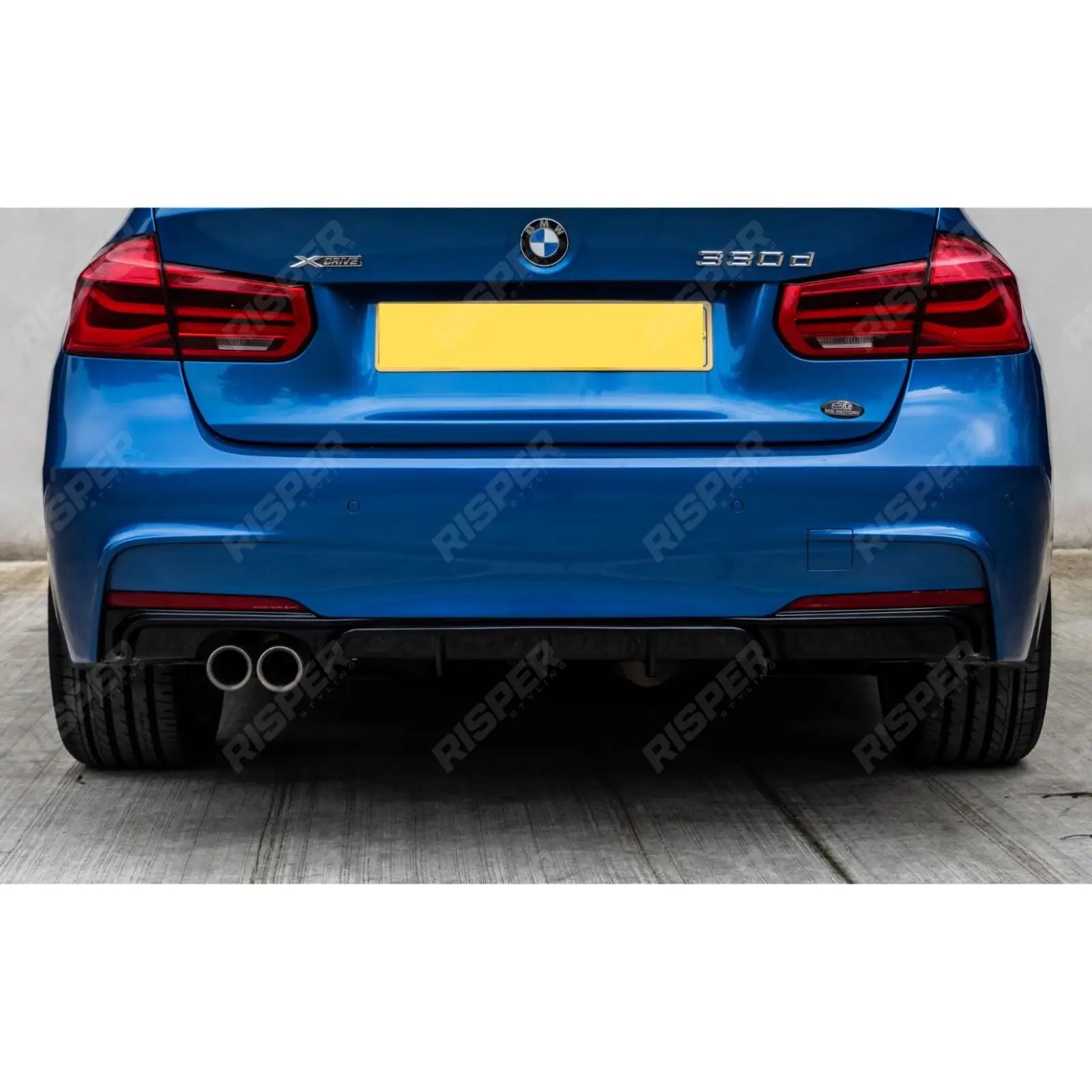 BMW 3 Series F30 M Sport 2012-2018 Gloss Black Full Aero Body Kit - Diffuser 00___ Aero Kit