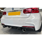BMW 3 Series F30 M Sport 2012-2018 Matte Black Full Aero Body Kit - Diffuser 0___0 Aero Kit