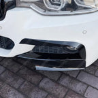 BMW 3 SERIES F30 M SPORT 2012-2019 FRONT UPPER CANARDS IN GLOSS BLACK Body Trims