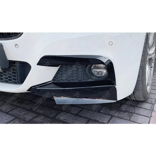 BMW 3 SERIES F30 M SPORT 2012-2019 FRONT UPPER CANARDS IN GLOSS BLACK Body Trims